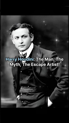 Harry Houdini: The Ultimate Escape Artist#inspiration #magician