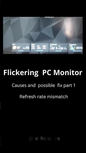 Flickering PC monitor causes & possible fix PART #001 #monitor #fix #tutorial #laptop #fix