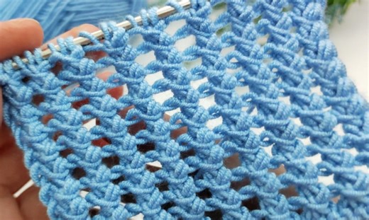 10K views · 118 reactions |  very easy openwork knitting pattern in two rows | Aslı ile El Sanatları | Facebook