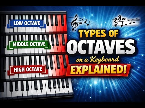 Types of Octaves in a Keyboard || Lower Middle & Higher Octave