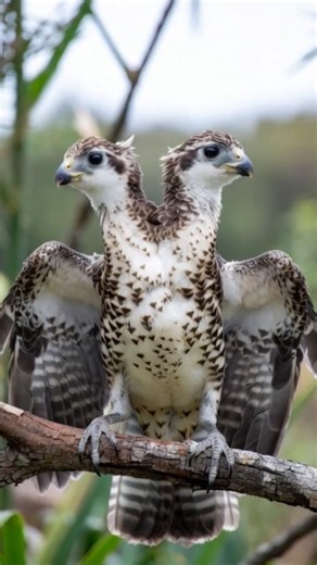 Two-Headed Bird Caught on Camera | Most Shocking Bird Ever Seen! 😱🦅 #Shorts