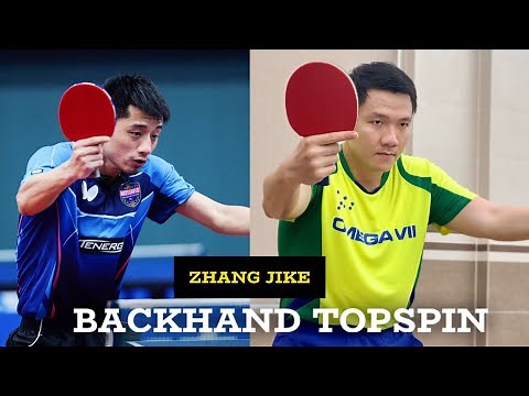Zhang Jike's Backhand Topspin Technique | Tutorial