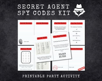 Secret Message Writing Kit, Detective, Spy, Secret Agent, Codes and Ciphers