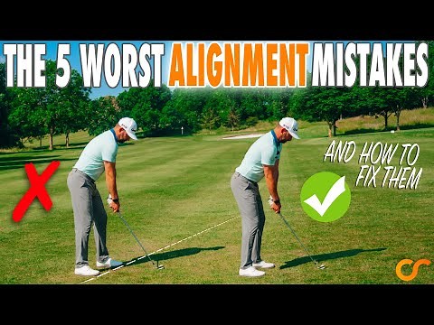 The 5 WORST ALIGNMENT MISTAKES Golfers Make & How To Easily Fix Them