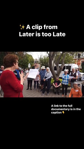 https://vimeo.com/1073218251?share=copy#t=0 #Seniorsforclimate #Lateristoolate | Seniors For Climate