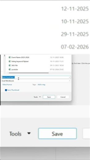 File Save ✅ | This is Excel file #save #excel #file