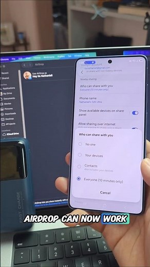How to EASILY Airdrop Between Apple & Samsung!