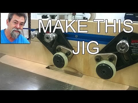Jig for mounting feather boards or stock guides on your table saw. Dave Stanton woodworking