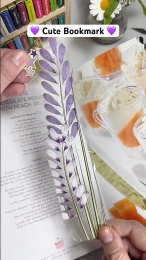 🌿 How to Make Beautiful Floral Bookmark • Simple Handmade Gift Idea #diy