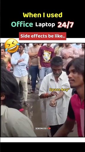 Office Laptop Side Effects Be Like 😂💻 | Relatable Employee Meme | funny meme video #memes #shorts