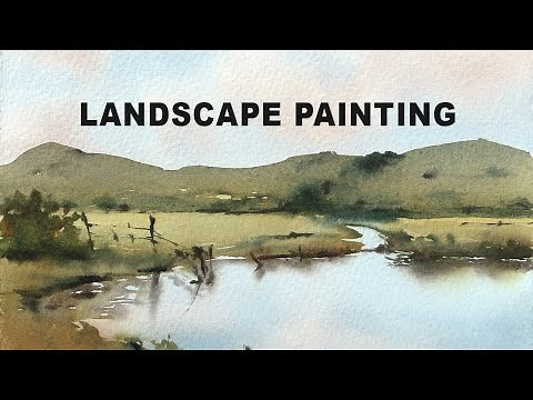 Paint Water Reflections: Watercolor Landscape Demo