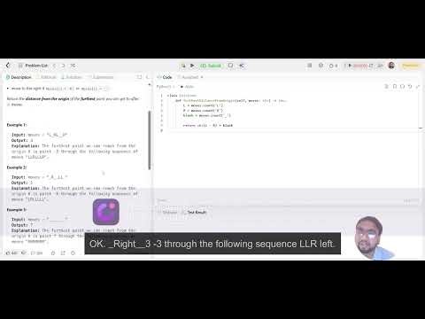 Furthest Point From Origin | LeetCode 2833 | Python Solution Explained