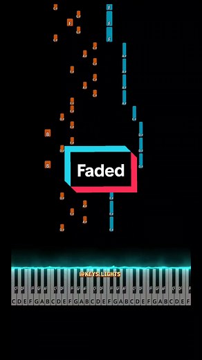 Faded - Alan Walker Intermediate Piano Tutorial