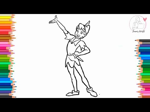 How To Draw Disney Peter Pan-Easy Drawing/Step-By-Step/Pencil Drawing/4K Video |Tanam's World|