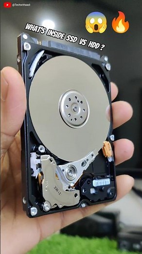What's Inside The SSD & HDD 😱🔥 ssd vs hdd #ssd #hdd #techwithaadi