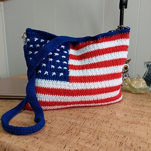 Crochet American Flag Bag Pattern: PDF & Video Tutorial - Etsy