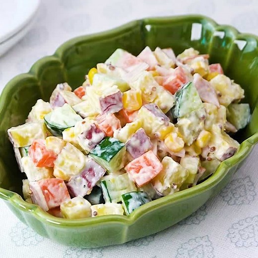 彩りがきれい！ マセドアンサラダのレシピ動画・作り方 | デリッシュキッチン