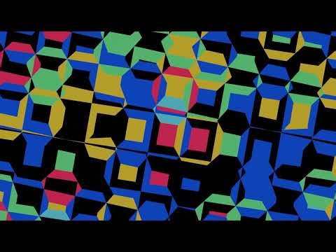 Abstract colorful geometric pattern animated background video, Copyright FREE video