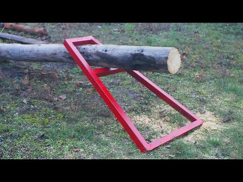 Amazing DIY Tool idea for Simple cutting firewood