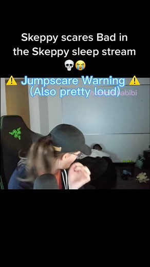 Skeppy Scares Bad in Sleep Stream Collab