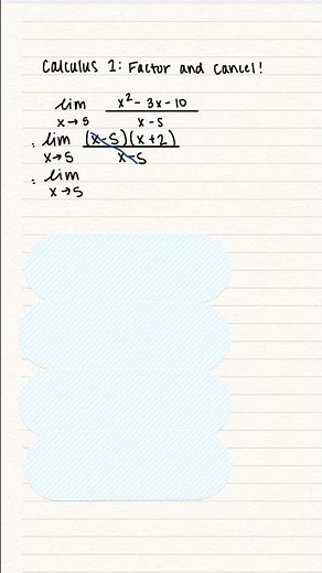 Master Limits: Factor & Cancel Method