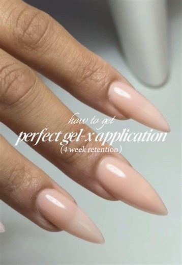 How to get perfect gel-x application that will last up to 4 weeks 💖✨ using @NailzKatKat rubber bases code AMBZ to save #gelxnails #gelxtutorial #gelxapplication #nailtech #nailtecheducation @nailzbyambz @nailzbyambz @nailzbyambz