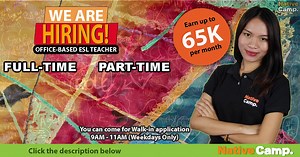 𝗡𝗮𝘁𝗶𝘃𝗲 𝗖𝗮𝗺𝗽. 𝗖𝗲𝗯𝘂 𝗝𝗼𝗯 𝗢𝗽𝗲𝗻𝗶𝗻𝗴. Working as an office-based teacher will give you a better internet connection and will help you to have opportunities to earn more for they offer a lot of incentives as well and company benefits such as 13th-month pay, paid leaves, etc. You may also have government benefits (SSS, PhilHealth, and Pag-ibig) that could really help you a lot. If you have any interest or concerns, please don't hesitate to contact us. We will wait for your applica
