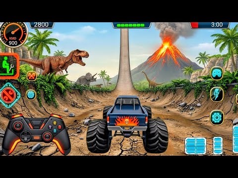 Monster Truck Mega Ramp Impossible Driver - Ultimate Car Stunts GT Racing - Android GamePlay