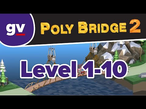 Poly Bridge 2 - 1-10 First Jump - Walkthrough