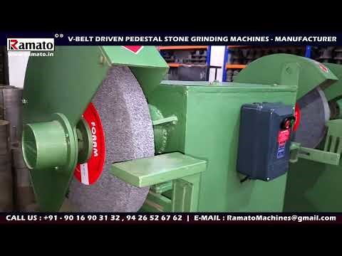 V-Belt Driven Pedestal Grinder ⚙️ Heavy Duty Grinding Machine | Manufacturer India | Roent