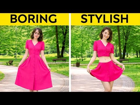 25 Quick Clothes Transformation Ideas with One Cut!