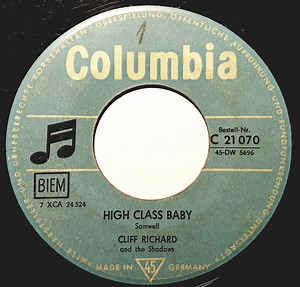 Cliff Richard With The Drifters - High Class Baby / My Feet Hit The Ground