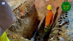 Emergency workers extinguish flames in Sicily building blast site