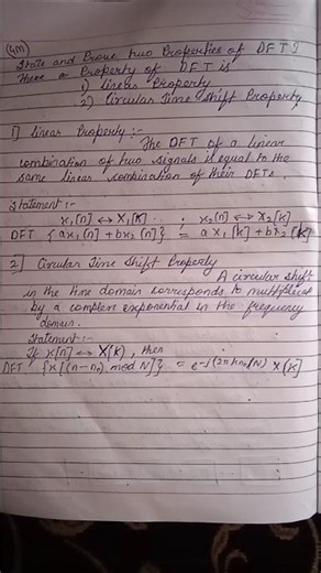 DFT Properties Explained | Linearity & Circular Shift with Proof | Digital Signal Processing #viral