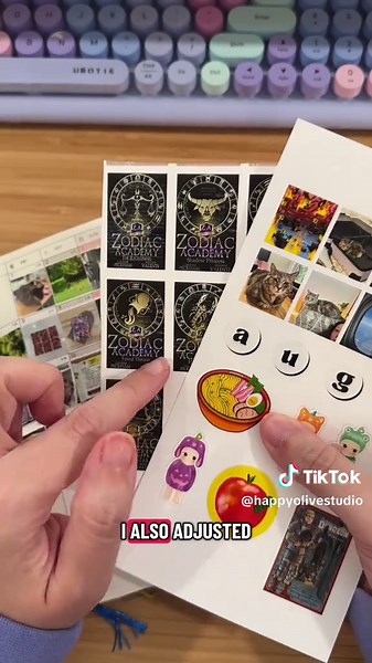 how I made this using the Liene PixCut S1 by @Liene Life ⬇️ ✨ Each photo in the calendar is sized to approximately 0.8” x 0.9”. You can adjust the sizes in the Liene App under “Advanced.” ✨ The size of the book cover is 1.0” x 1.5”. ✨The cut lines are sized down to cut exactly around the image. (No bleed) ✨The sticker paper sheet measures 4” x 7”. ✨The sticker paper is also by Liene. It’s the Enhanced Adhesion sticker paper that also comes with ink cartridge refills. No you cannot use regular pa