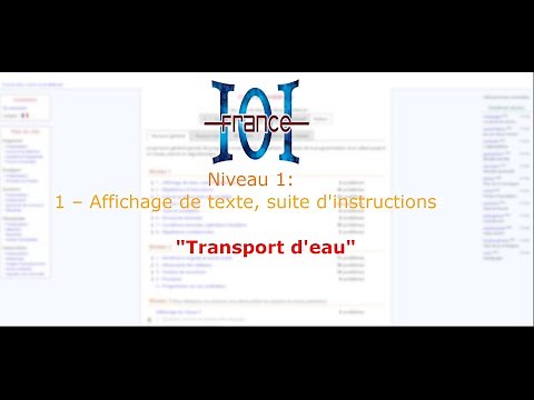 [PYTHON] France-IOI CORRECTION : "Transport d'eau"