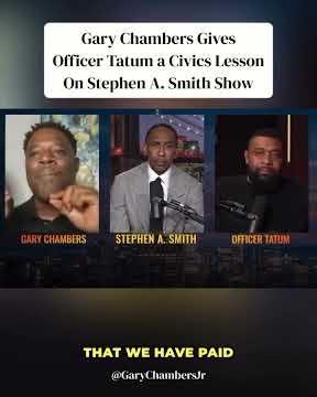 Gary Chambers Shuts Down Officer Tatum's Argument in Viral Debate 🔥🎤 #GaryChambers #OfficerTatum