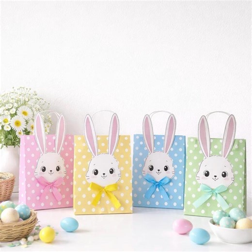 Easter Gift Bags, Easter Bunny Gift Bags, Bunny Easter Party Bags, Easter Bunny Gift Bags - Etsy