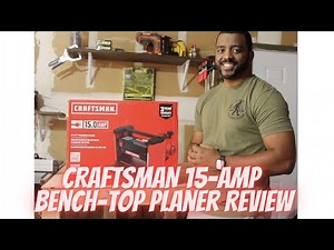 CRAFTSMAN 15-Amp Bench-top Planer Unboxing and Review