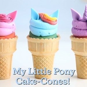 102K views · 2.2K reactions | My Little Pony CAKE-CONES with a MAGICAL Surprise Inside! ✨ | The Icing Artist | Facebook