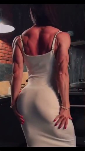 This dress improve her perfection #shorts #shortsfeed #shortsvideo #shortsviral #femalebodybuilder
