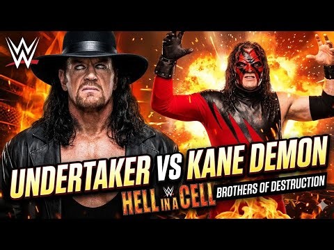 Undertaker vs Kane Hell in a Cell Match 🔥 WWE Epic Battle | Full Highlights & Gameplay