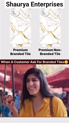 Price Difference between Branded vs Non Branded Premium tiles #tileshop #interiordesign #homedecor
