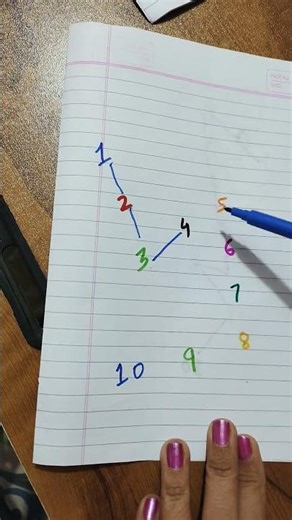 Drawing A Checkered Path With Numbers 1 To 10 | Trick Art #shorts #art #puzzle #maths #fyp #quiz