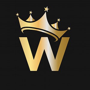 Crown Logo Template for Beauty, Fashion, Star, Elegant, Luxury Sign