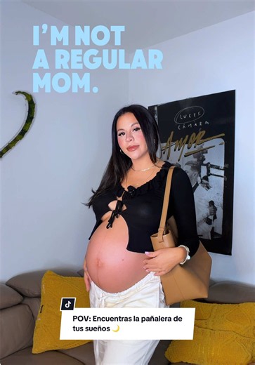 Hoy se supone que debería estar dando a luz pero aquí les comparto la pañalera que prácticamente mis padres me regalaron 😍🩵 @MINA BAIE thank you for creating stylish pieces for the cool moms ✨