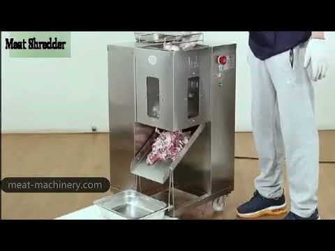 Fresh Meat Shredder Machine Working Video