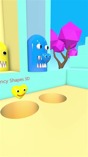 Pacman eats colorful hearts and changes colors — watch till the end 💖🎨👾