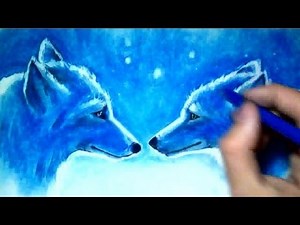 Drawing Time Lapse: Two Wolves