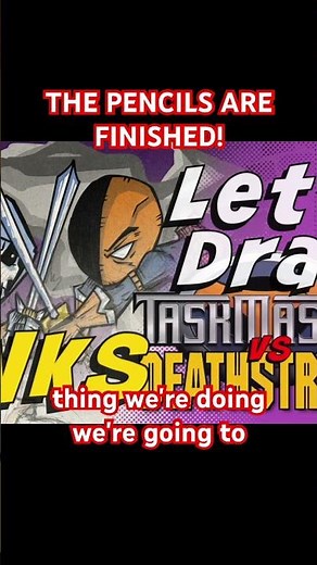 It’s time to start inking #art #drawingtutorial #dc #deathstroke #drawing #taskmaster #marvel